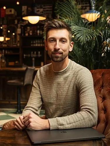 Corey Behrens, founder and CEO of Simplistic Views, a Chicago video production company