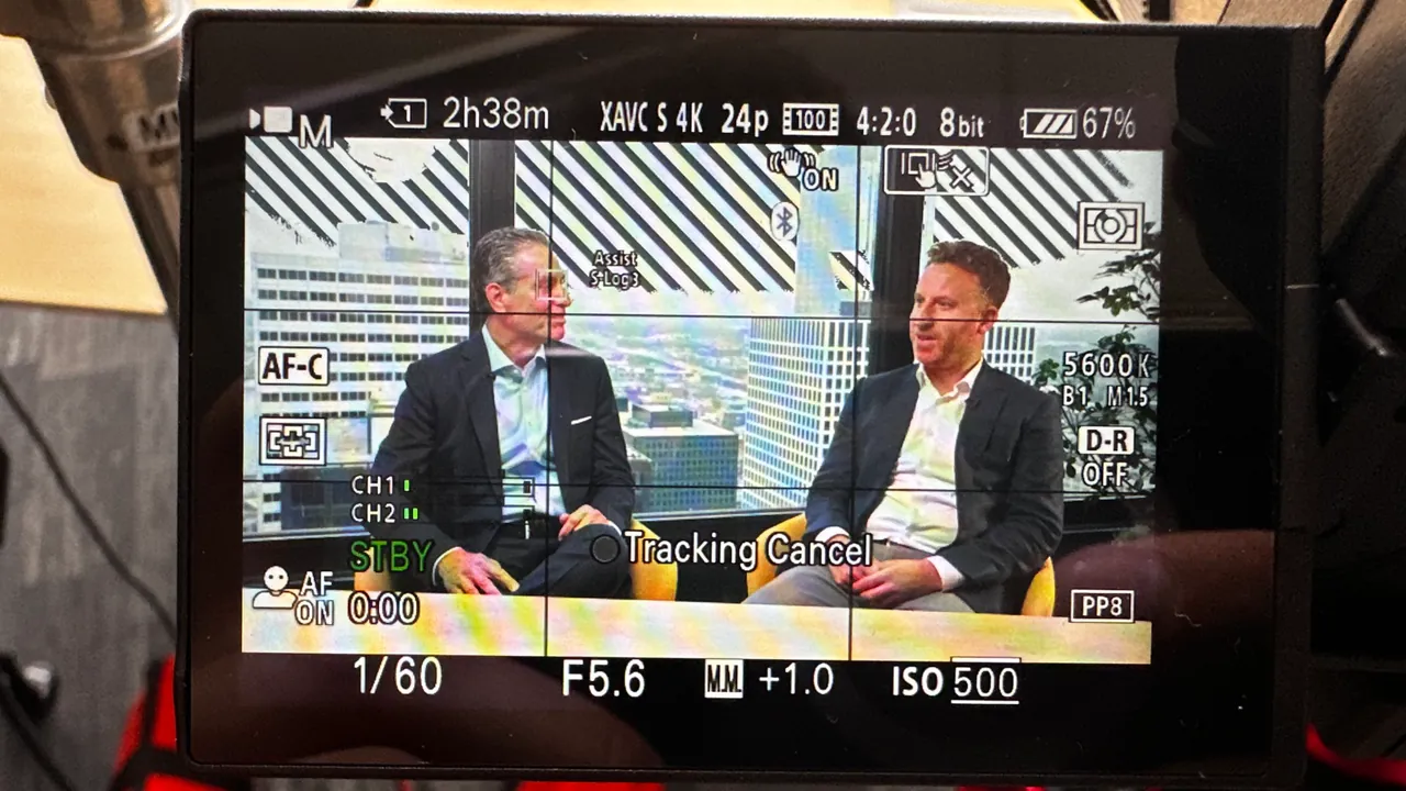 Professional services associate interview filmed for a Chicago video production