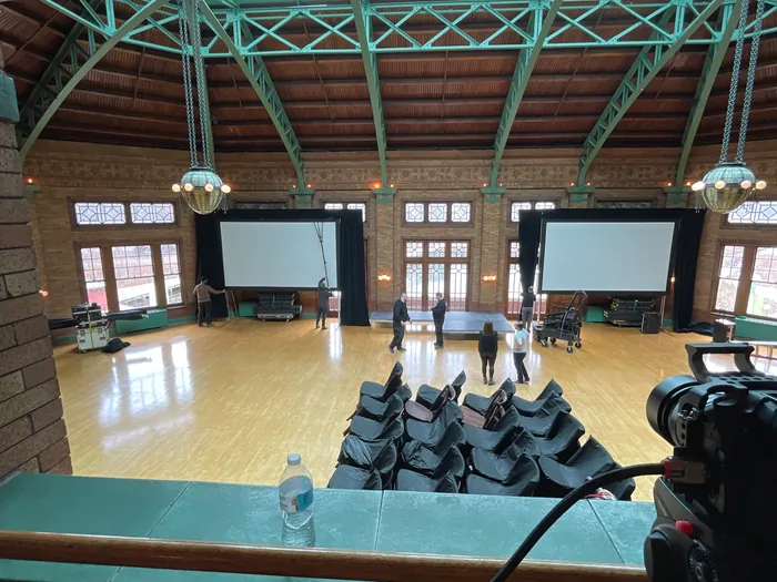 Corporate business event content coverage filmed at Cafe Brauer in Chicago