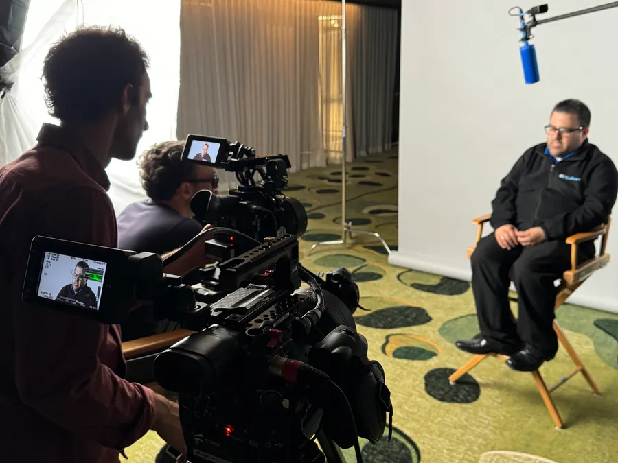 HR employee spotlight video shoot for internal communications