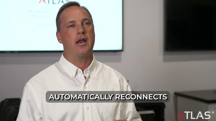 Featured speaker discussing EFJohnson’s ATLAS public-safety system
